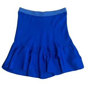 NATION LTD Blue Skater Skirt Claire Bias
Satin Ruffle Mini S Flowy Boho Party